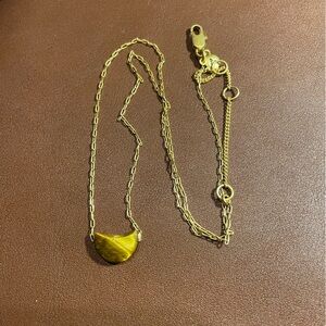 Madewell gold and brown necklace